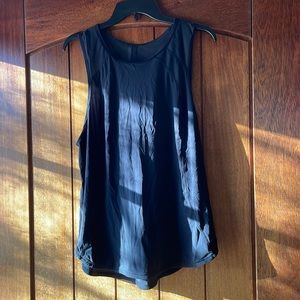Lululemon black tank, size 10